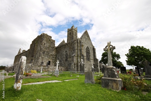 Quin Abbey ruins in Ireland