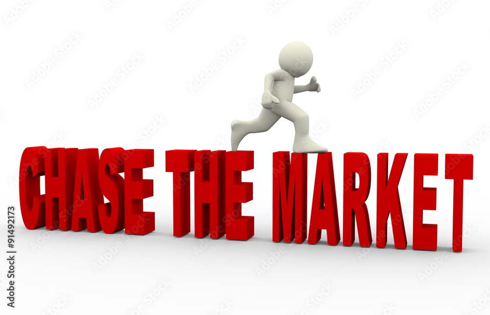 3d man chasing market 3d man chasing market
