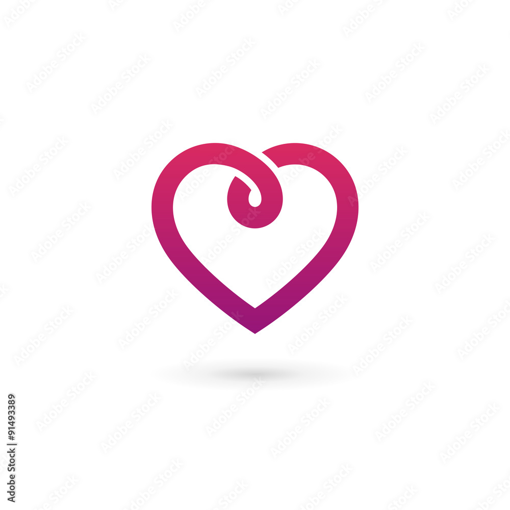 Heart symbol logo icon design template. May be used in medical, Heart symbol logo icon design template. May be used in medical,