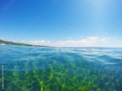 turquoise water seen from surface level in Sardinia © Gabriele Maltinti