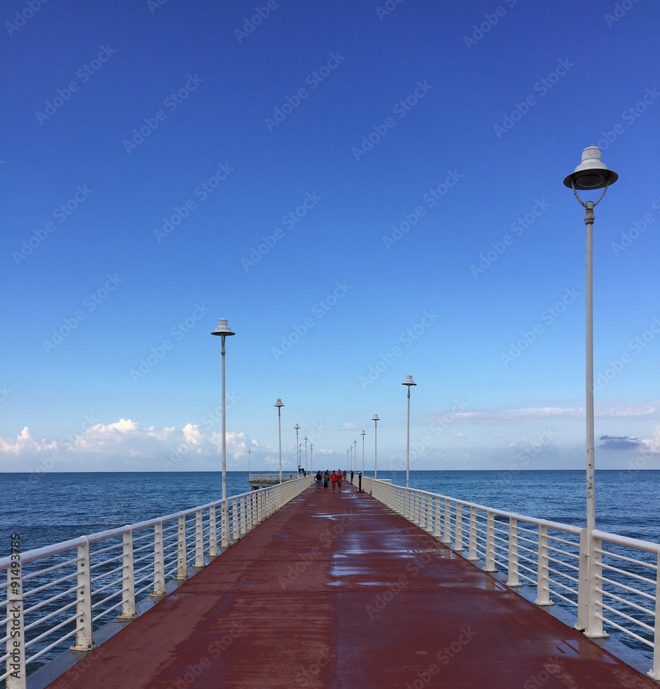Obraz premium pier in perspective