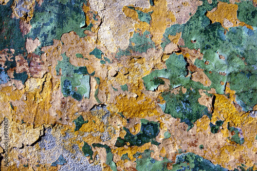 Wall Texture Aged Painted Layers Close Up