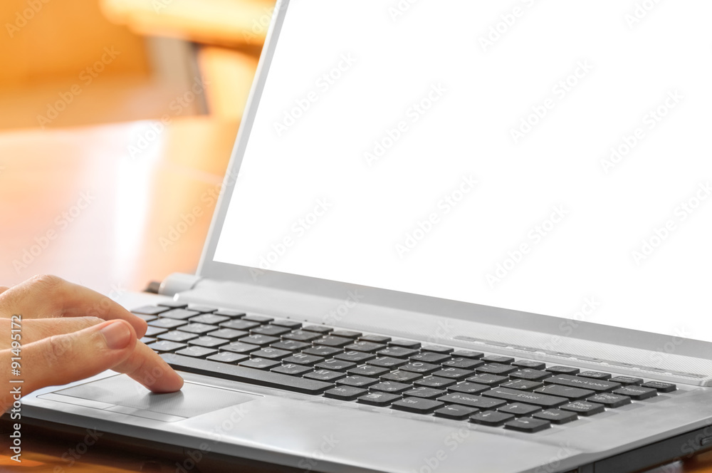 Closeup of man hands on laptop Closeup of man hands on laptop