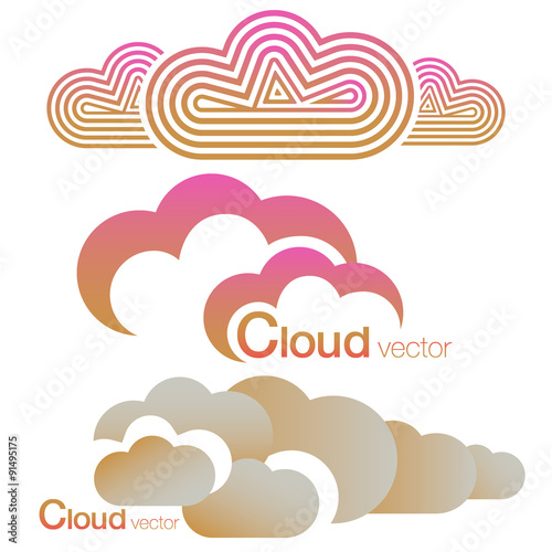 Different styles of clouds.