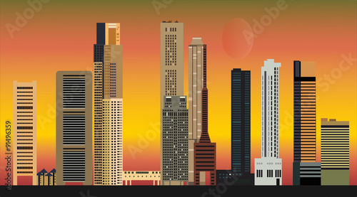 singapore city skyline
