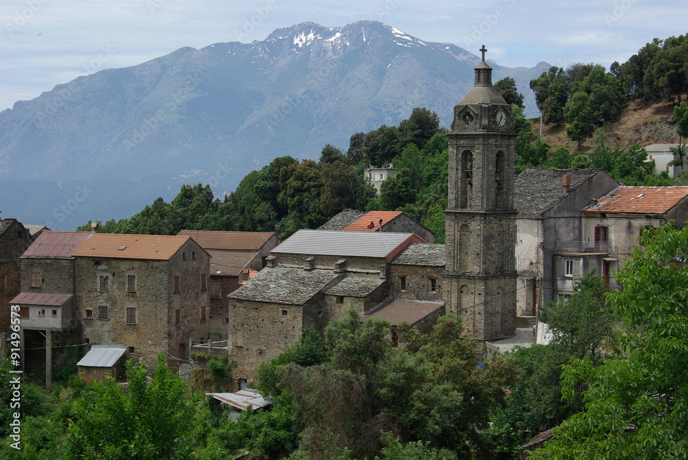 Corse, village du Giussani