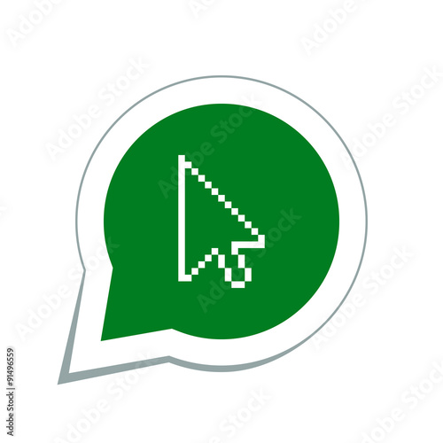 Pixel arrow cursor icon