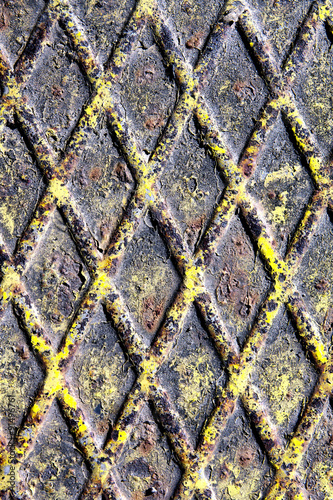 Metal Texture Painted Oxide Floor Close Up