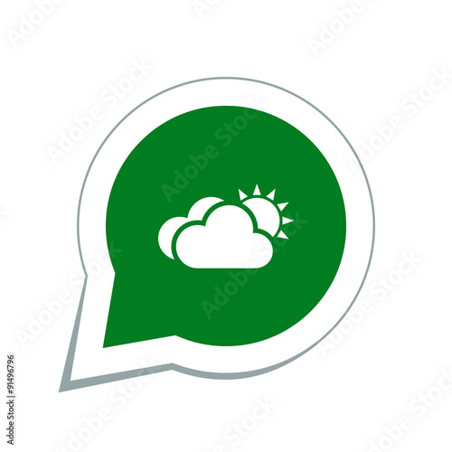 cloud sun meteo icon