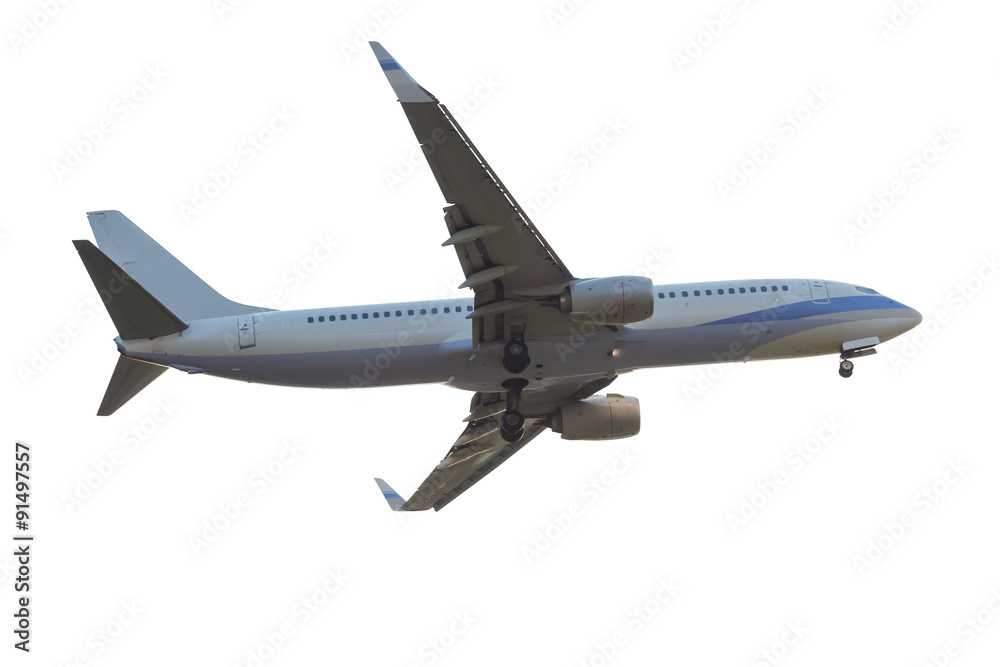 Jet aircraft isolated on white background with clipping path Jet aircraft isolated on white background with clipping path