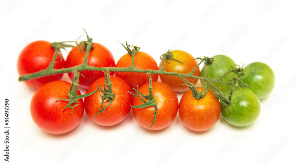 Tomatoes cherry isolated  on white