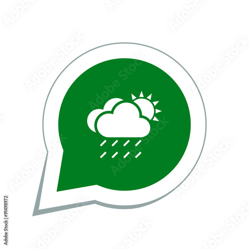 rain cloud sun meteo icon