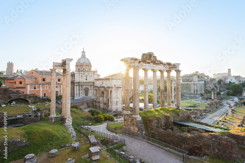 Roman Forum at Sunrise, Roma - Italy