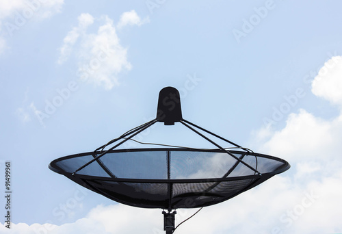 Satellite dish on the roof