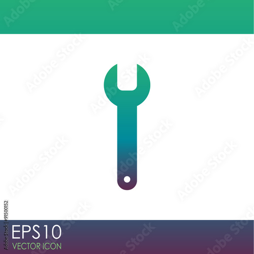 Wrench vector icon.