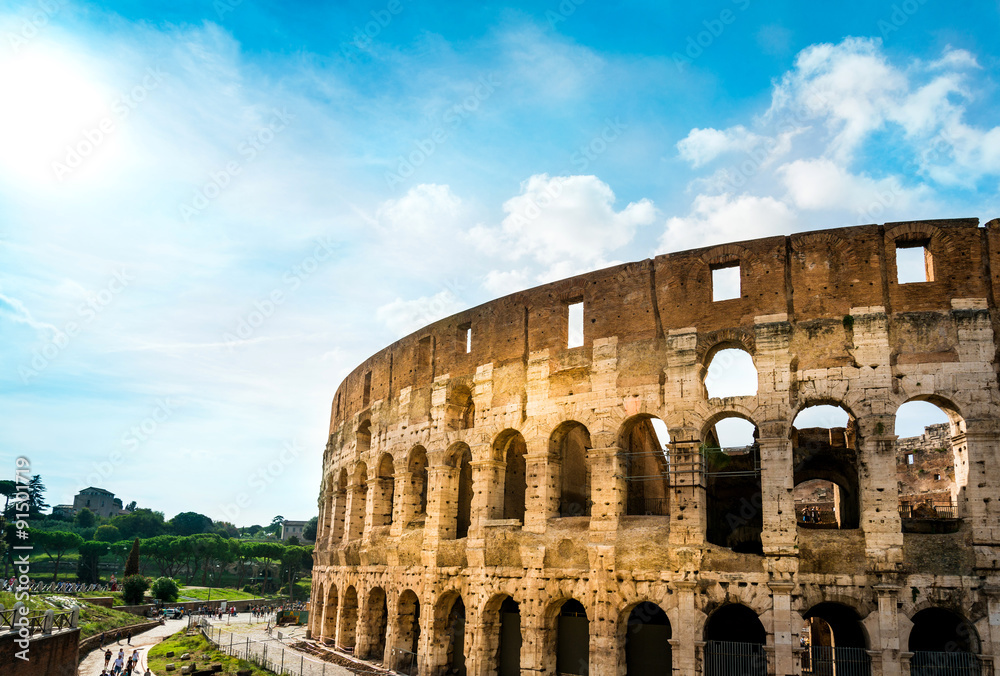 Obraz premium Colosseum in Rome in Rome, ITALY