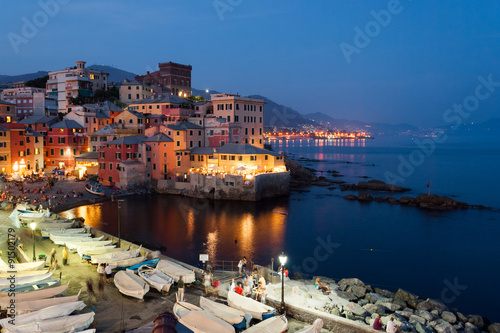 Boccadasse, district of Genoa, during a summer evening © Roberto Lo Savio