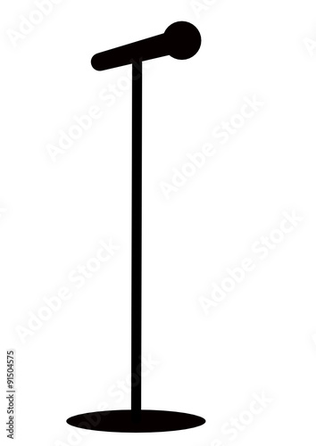 microphone silhouette