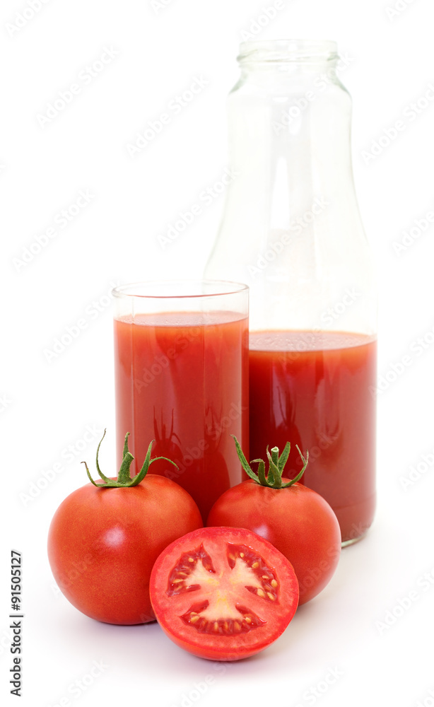 Tomatoes and tomato juice. Tomatoes and tomato juice.