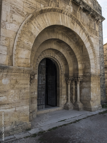 Romanesque porch full