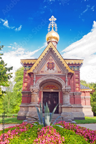 Die Russische Kapelle im Kurpark von Bad Homburg vor der H  he