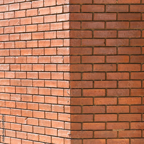 brick wall texture background material of industry construction
