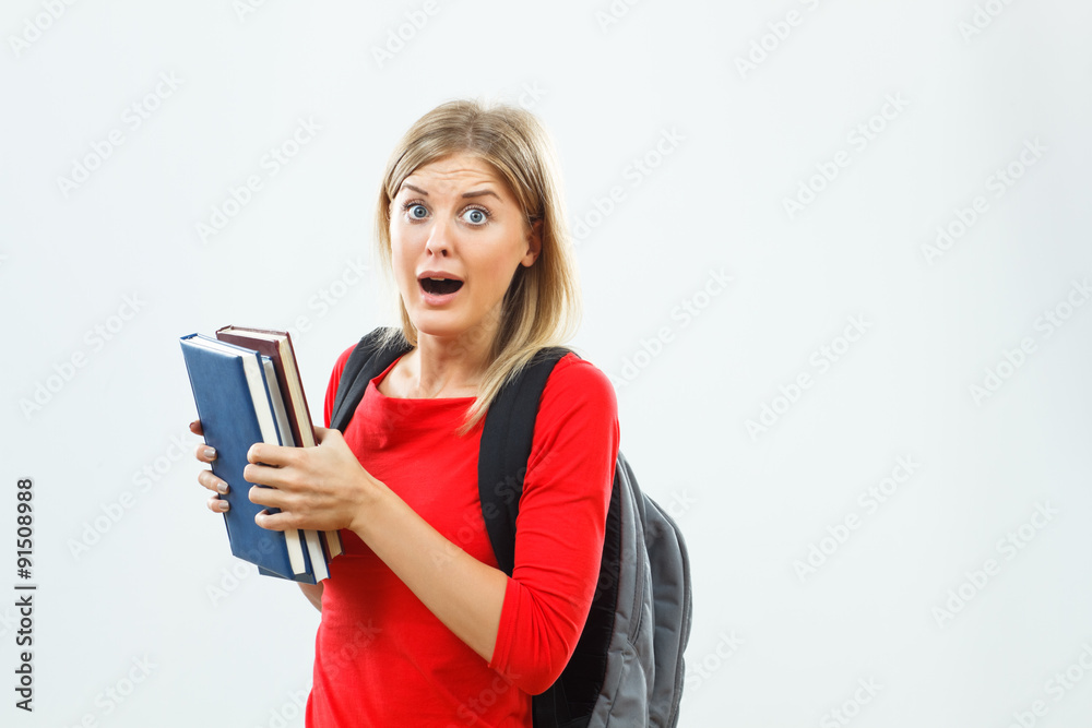 Student in panic Student in panic