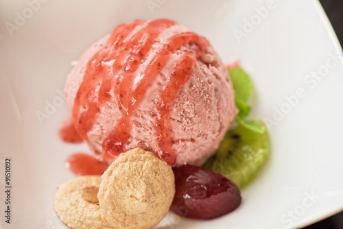 Fruit ice cream