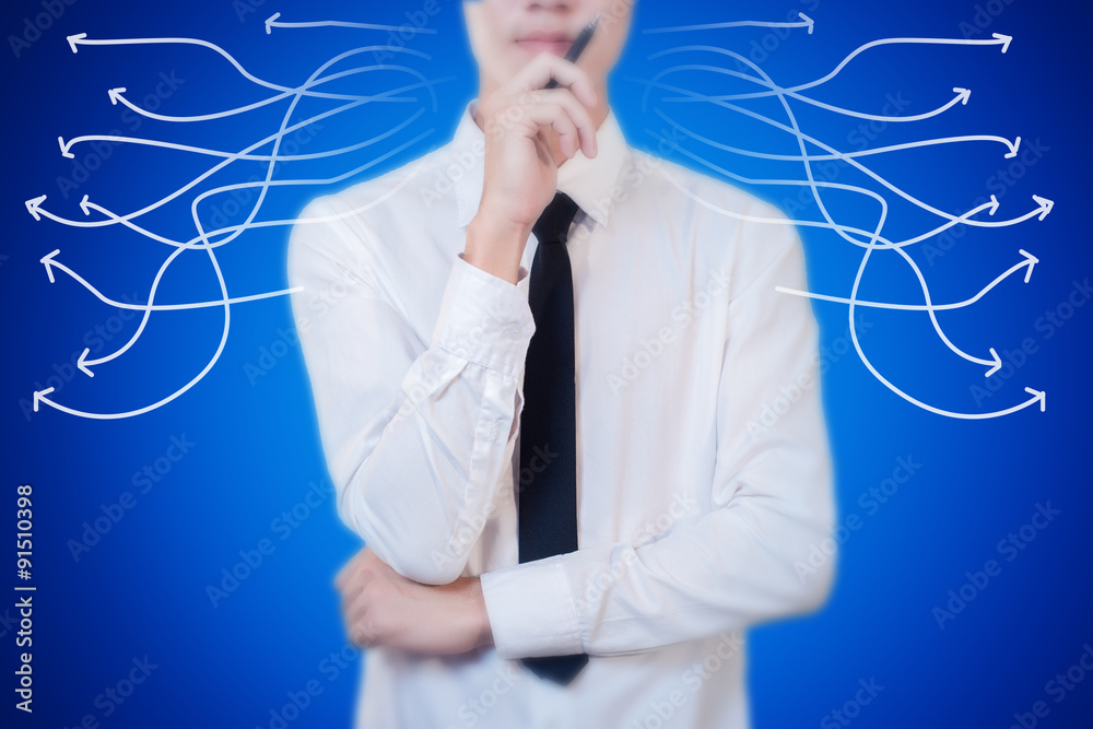 Business man thinking Business man thinking