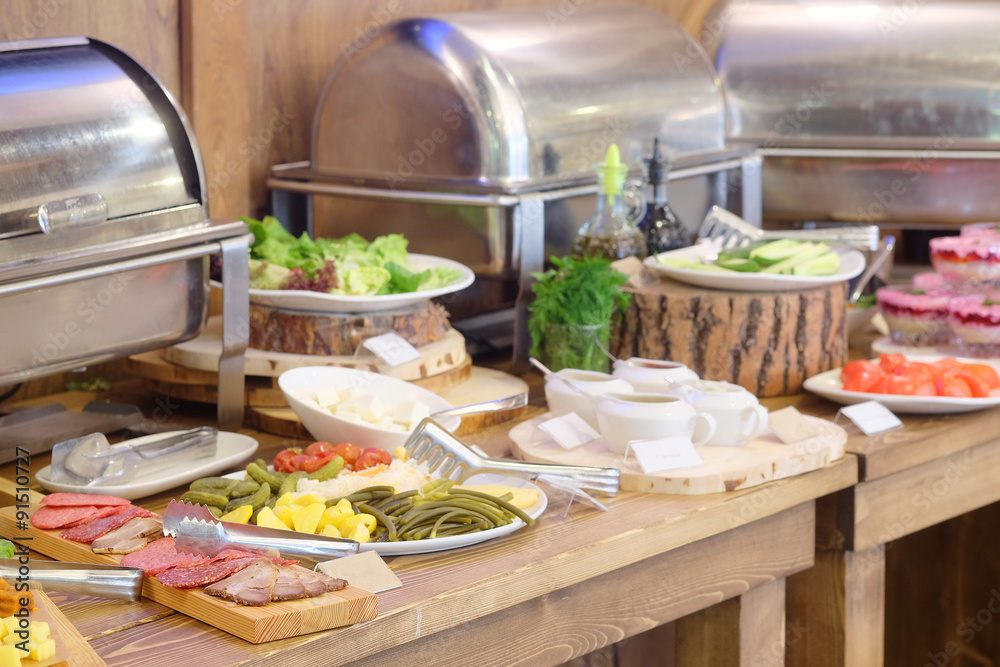 Buffet style lighter fare Buffet style lighter fare