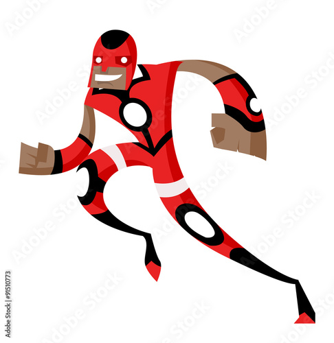 superheroe corriendo