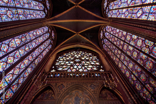 stained glass in Saint Chapelle - Paris