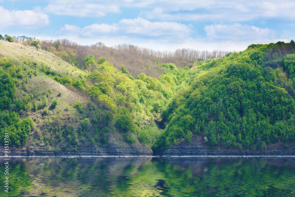 Obraz premium Dniester river in Bakota