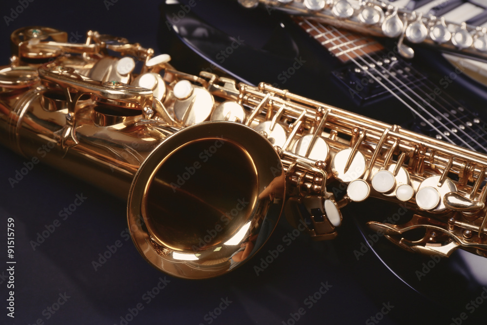 Fototapeta premium Musical instruments, closeup