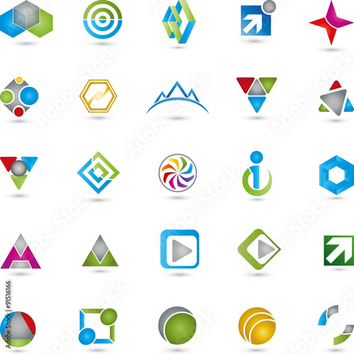 Sammlung von Logos, Multimedia, Dienstleistung