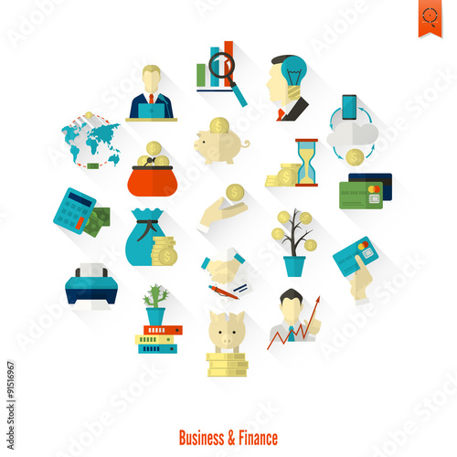 Business and Finance Icon Set