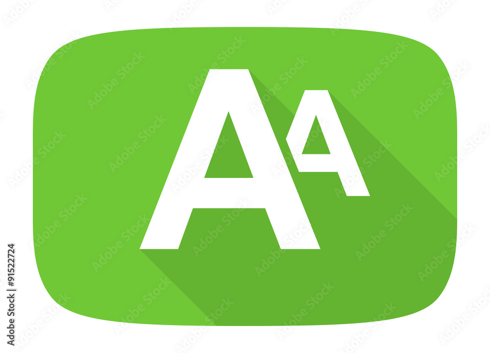 alphabet flat design modern icon
