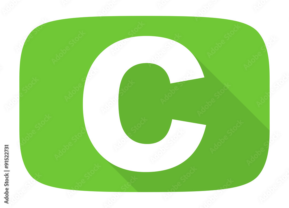 copyright flat design modern icon