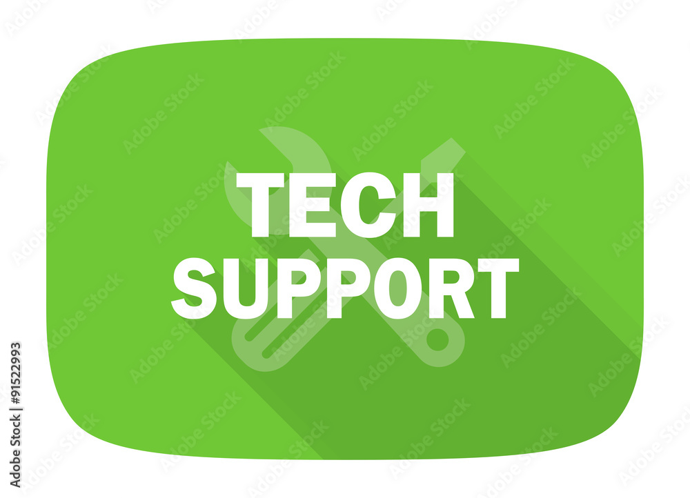 technical support flat design modern icon