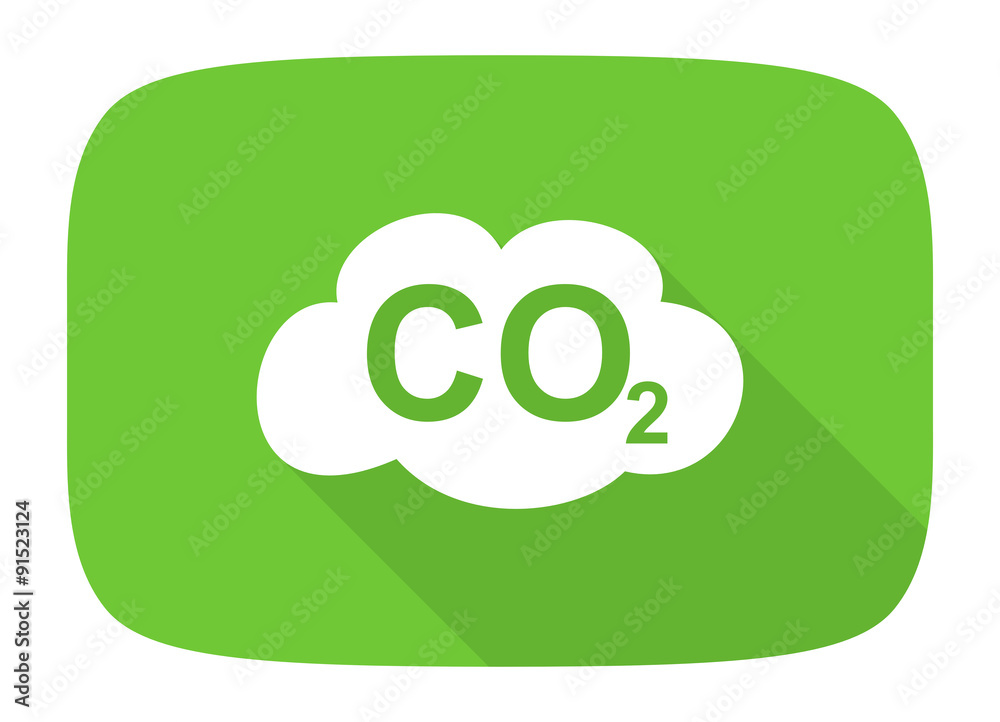 carbon dioxide flat design modern icon carbon dioxide flat design modern icon