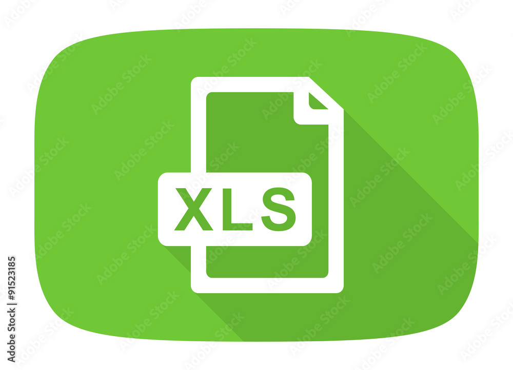 xls file flat design modern icon xls file flat design modern icon