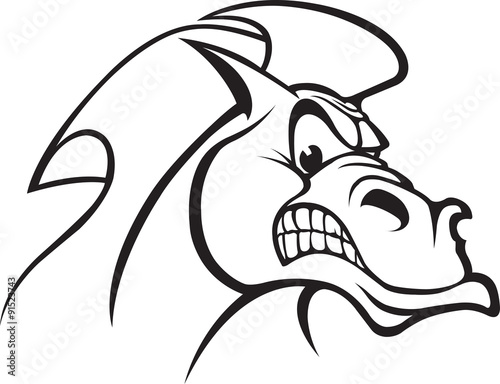 A cartoon Horse Head. Vector and high resolution jpeg files available.
