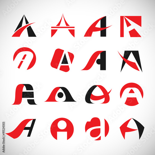 Free Download A Lettering - Isolated On Gray Background - Vector Illustration - GFXLoad