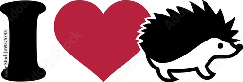 I love Hedgehog icon