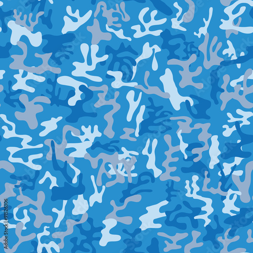 Seamless military camouflage pattern as background for marines and pilots- Vector and illustration