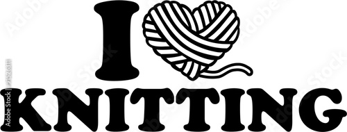 I love knitting wool ball