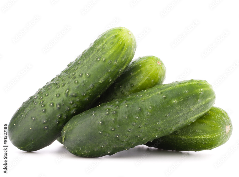 Cucumber vegetable isolated on white background cutout Cucumber vegetable isolated on white background cutout