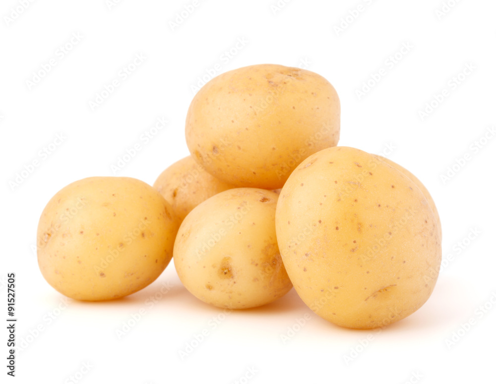 new potato tuber isolated on white background cutout new potato tuber isolated on white background cutout