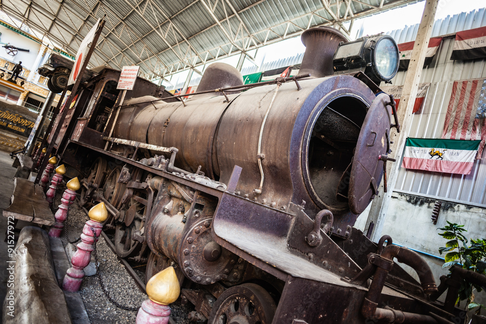 Naklejka premium Ancient train