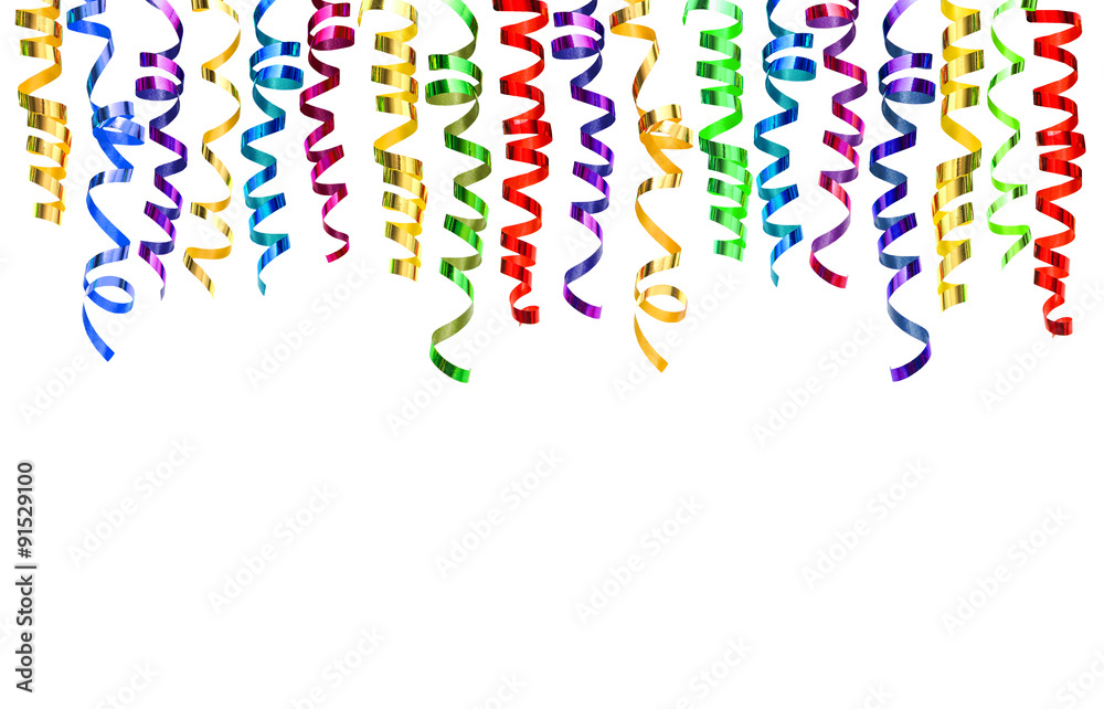 Colorful Shiny Streamers Background Blue And Silver Serpentine Decoration  Serpentine Shiny Glitter Background Carnival Party Serpentine Decoration  With Confetti Flags And Silver Christmas Balls Stock Photo - Download Image  Now - iStock